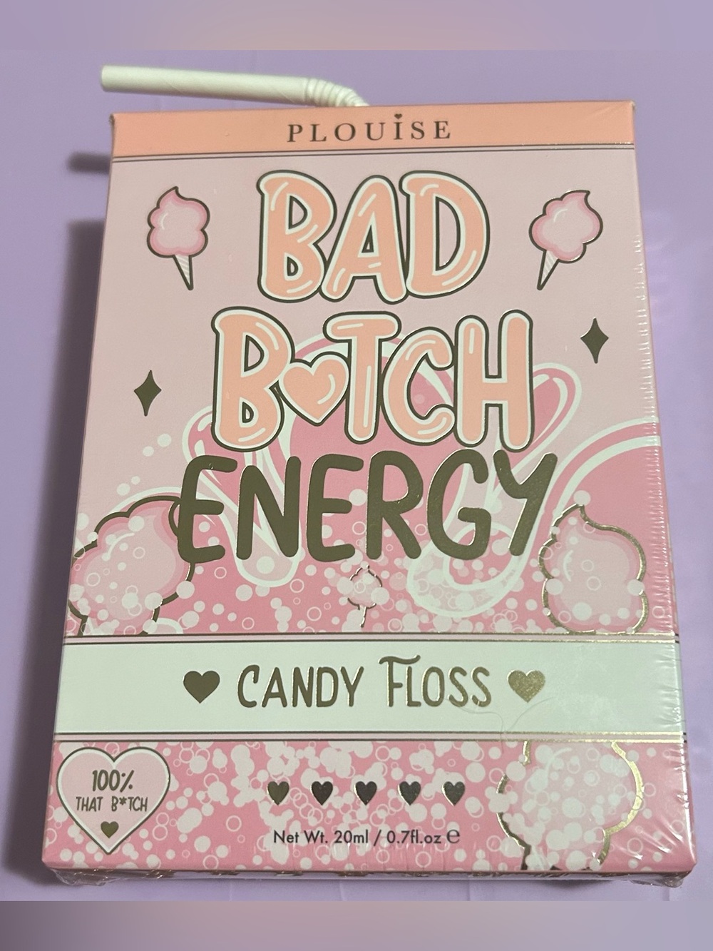 Plouise Bad B* Energy Candy Floss Lip Gloss - Pink